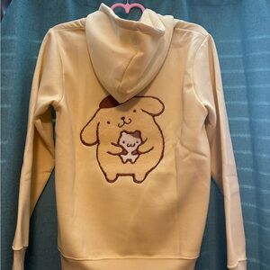 Pom Pom Purin yellow Hoodie